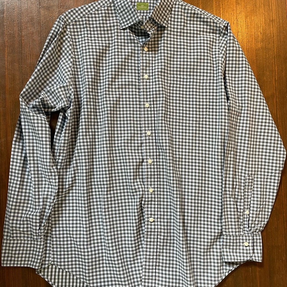 Sid Mashburn Gingham Check Shirt (L)